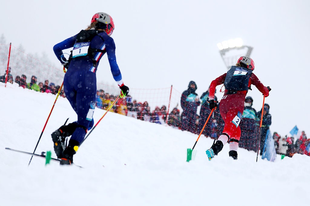 Marianne Fatton left Emily Harrop trailing in her wake