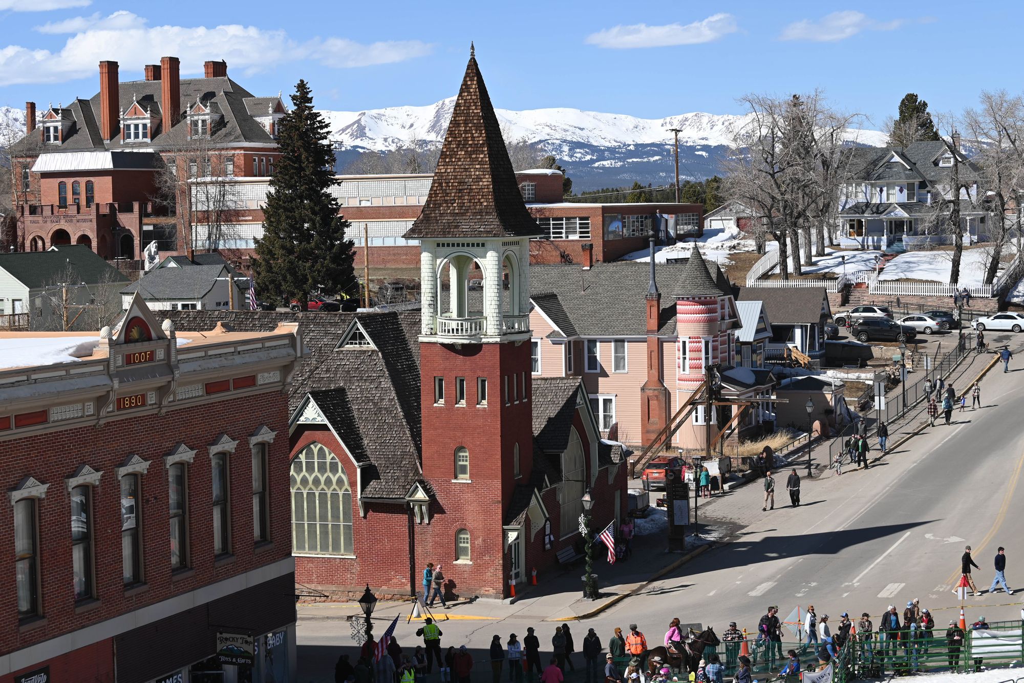 A shot shows people on the streets in Leadville, Colorado. Leadville is the highest altitude city in the U.S., at an elevation of 10,200 feet. People living at high altitudes have a lower risk of developing diabetes, according to scientists
