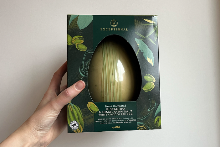 best easter egg indybest review Asda exceptional pistachio and himalayan salt white chocolate egg