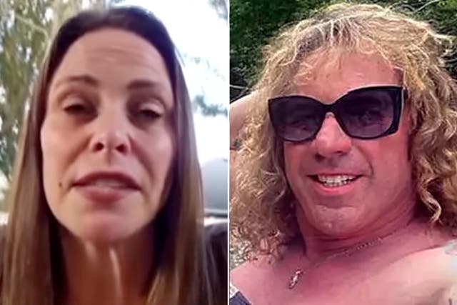 <p>Kimberly (left), a friend of Rhode Island ice rink shooter Robert Dorgan (right), says she was shocked by the deadly violence unleashed on Monday</p>