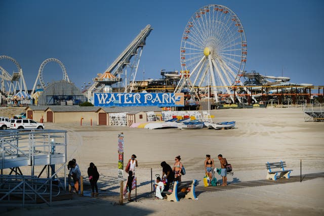 <p>A New Jersey man has been accused of boosting nearly $200,000 of metal from a construction site for renovations of a famed Ferris wheel on Wildwood’s boardwalk</p>
