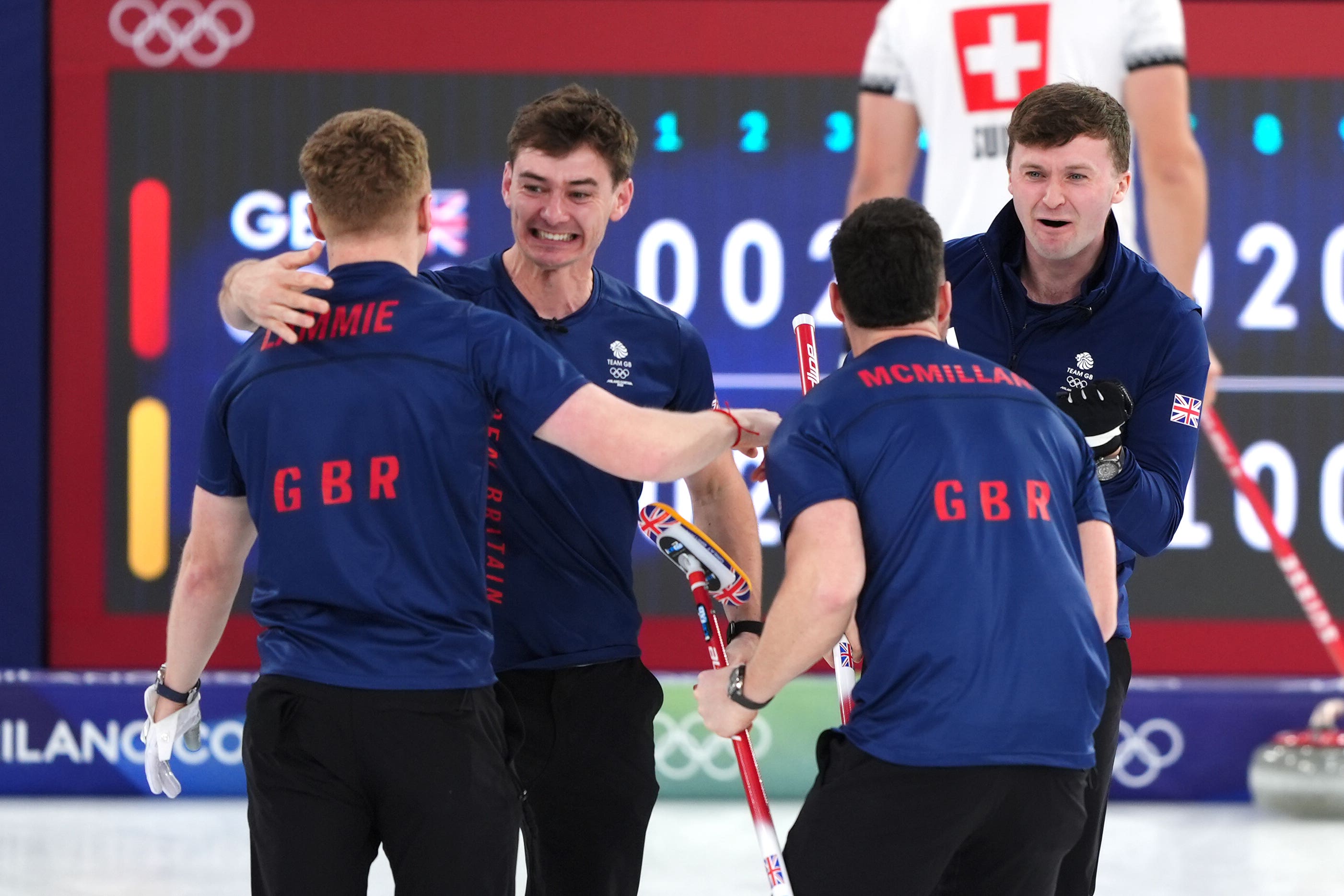 Great Britain claimed an 8-5 victory over Switzerland to reach the final (Andrew Milligan/PA)
