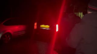 A car carrying Andrew Mountbatten-Windsor arrives at the Sandringham Estate in Norfolk on Thursday evening (Mathilde Grandjean/PA)