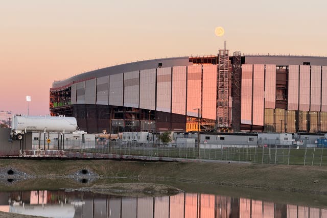 <p>The Buffalo Bill’s new Highmark Stadium was vandalized sometime between February 13 and February 16, 2026. Gilbane | Turner, the company overseeing the stadium construction project, said it is offering a $100,000 reward for information leading to the arrest of the vandals</p>