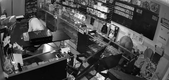 The store’s glass counters also appeared to be raided, according to the video