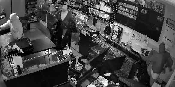 Security footage has captured the moment brazen thieves tunneled through a collectibles store’s wall in California and stole $180,000 worth of Pokémon cards, police say