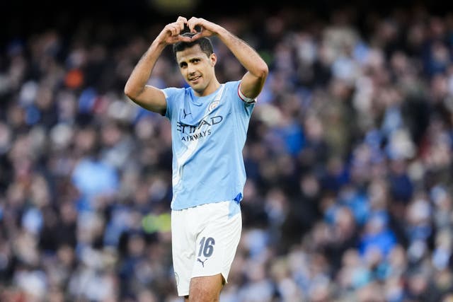 Rodri has struggled to recapture his previous form (Nick Potts/PA)