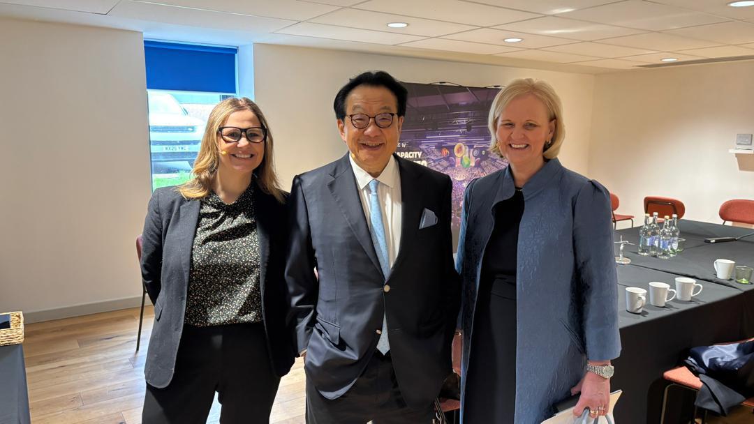 Mayor Helen Godwin, Dame Amanda Blanc Chairman of Aviva, Sir Francis Yeoh