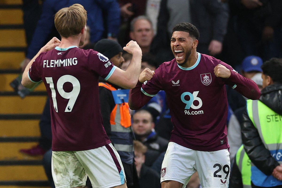 Impressive Burnley draw with 10-man Chelsea and earn crucial point in relegation battle
