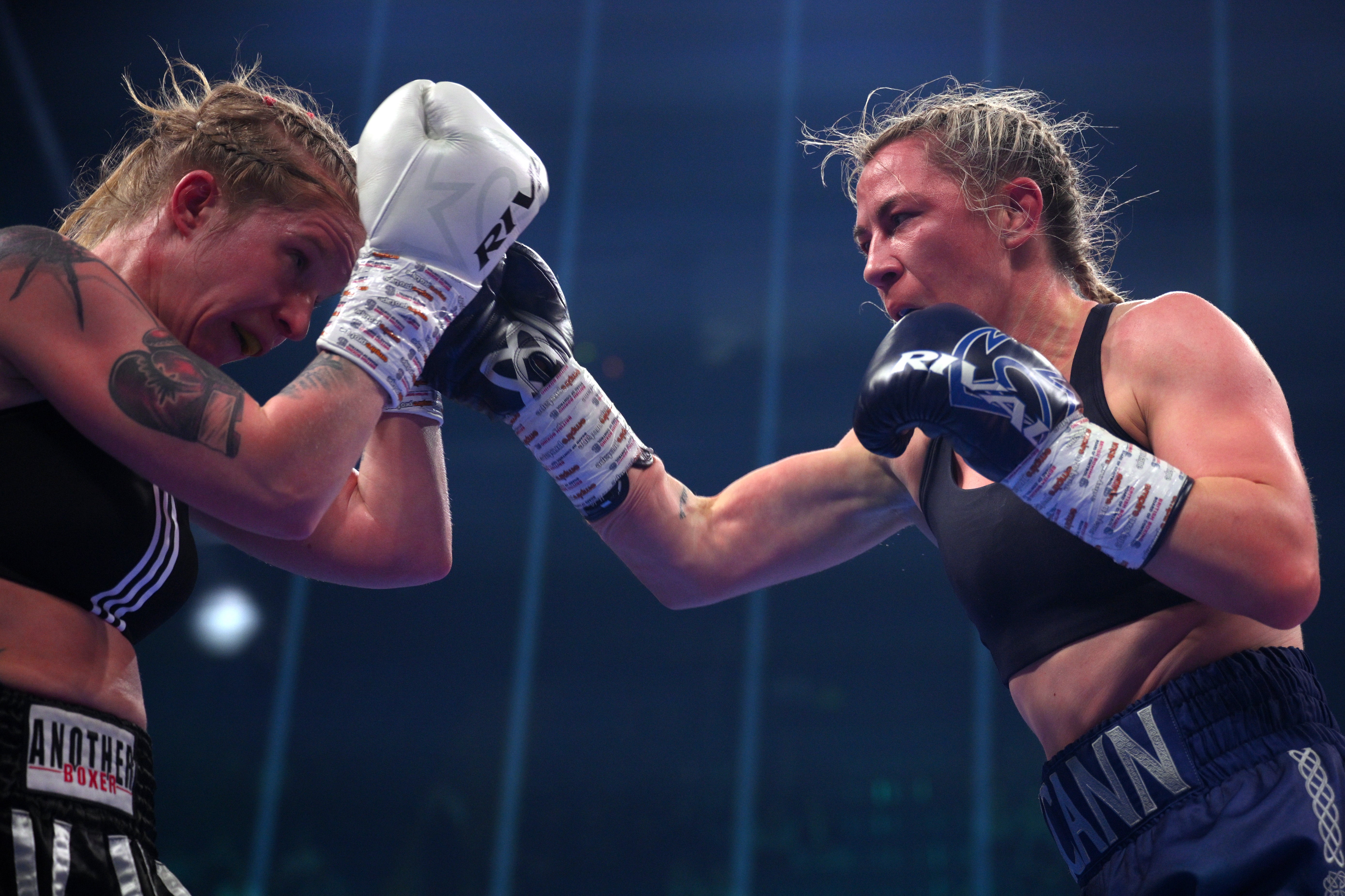 UFC fighter-turned-boxer Molly McCann (right) moved to 3-0