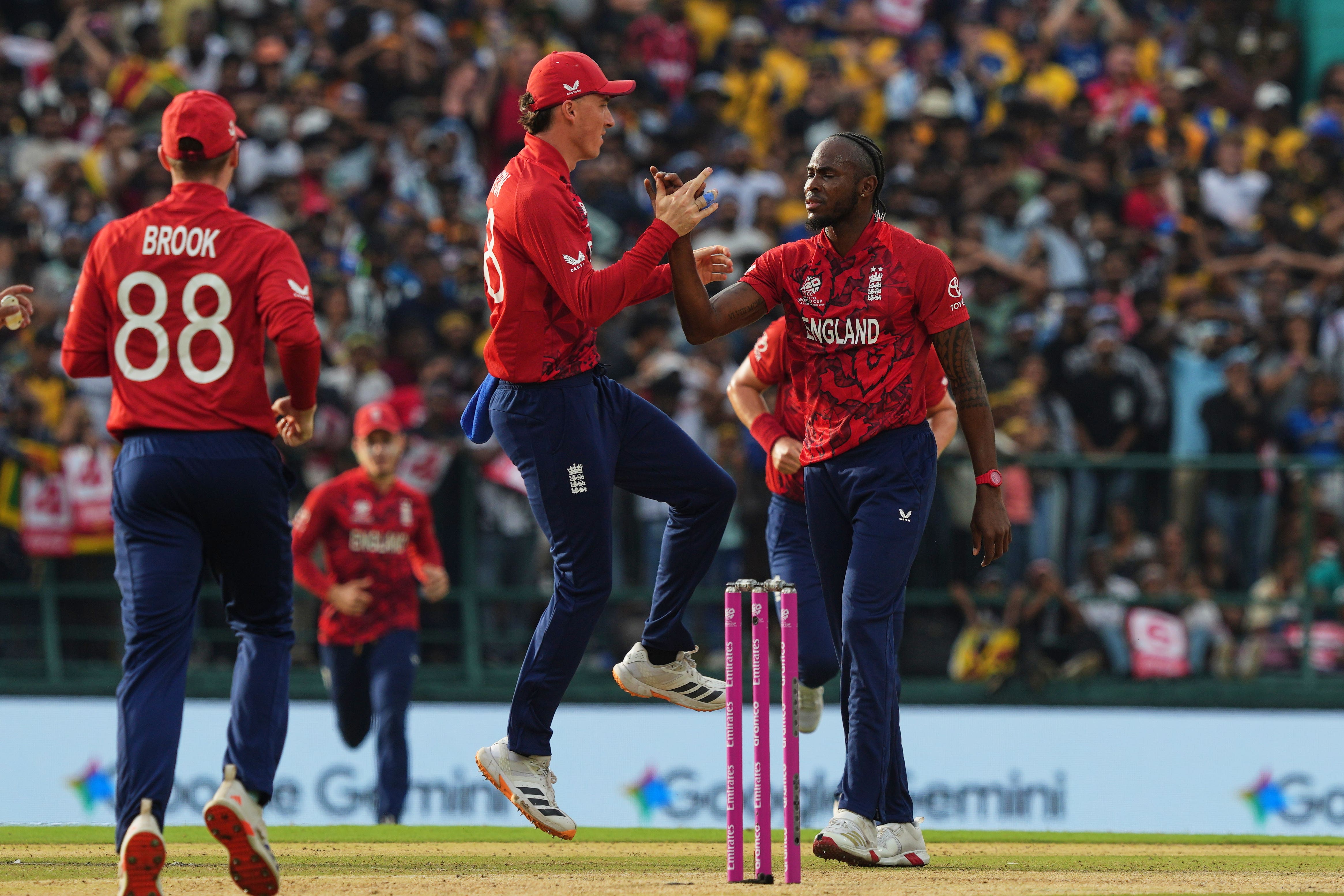 England’s Jofra Archer, excelled with the ball against Sri Lanka (Eranga Jayawardena/AP)