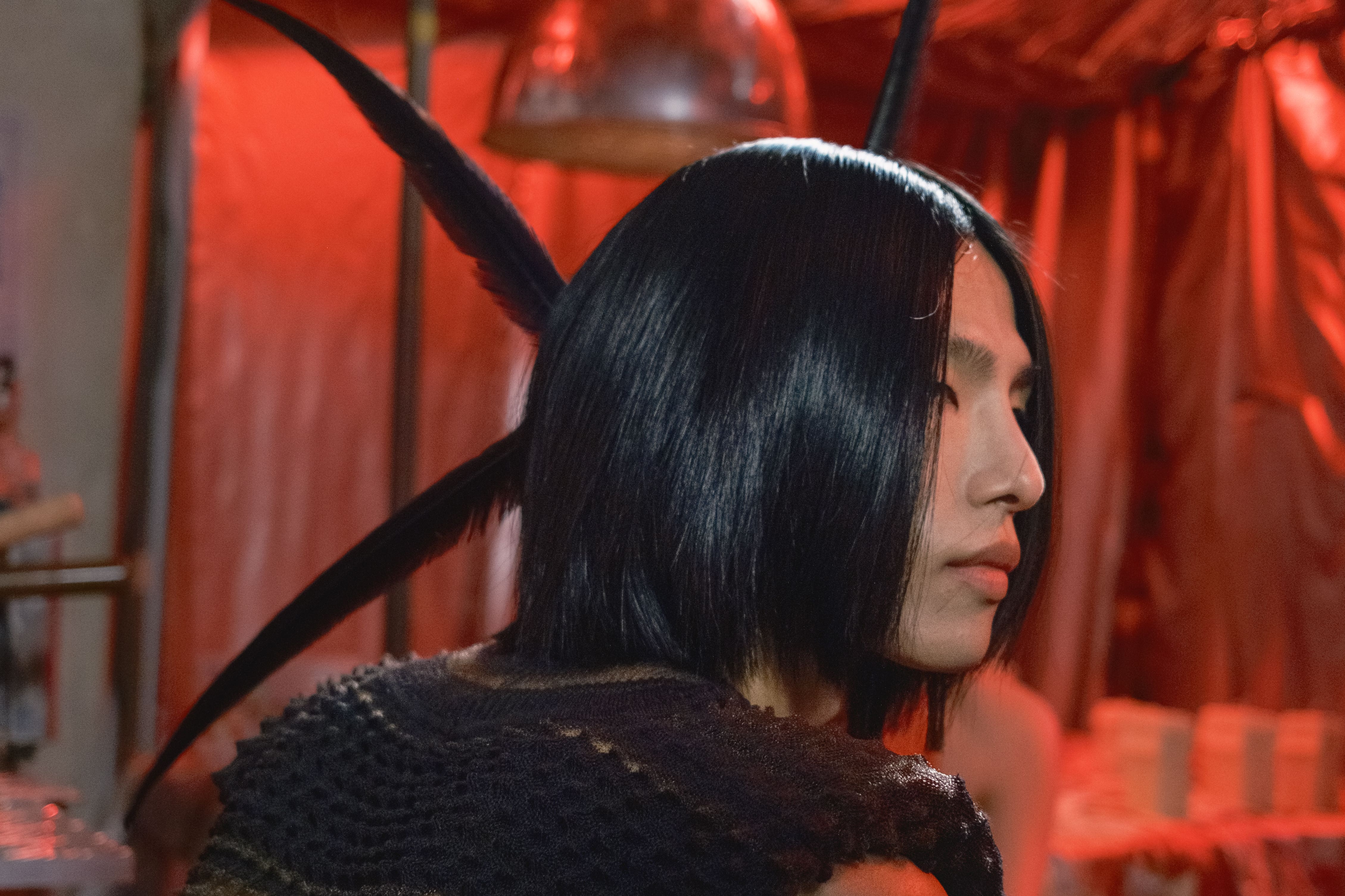 Glass hair is one of the key takeaway trends from London Fashion Week (Joss Wild for Authentic Beauty Concept/PA)