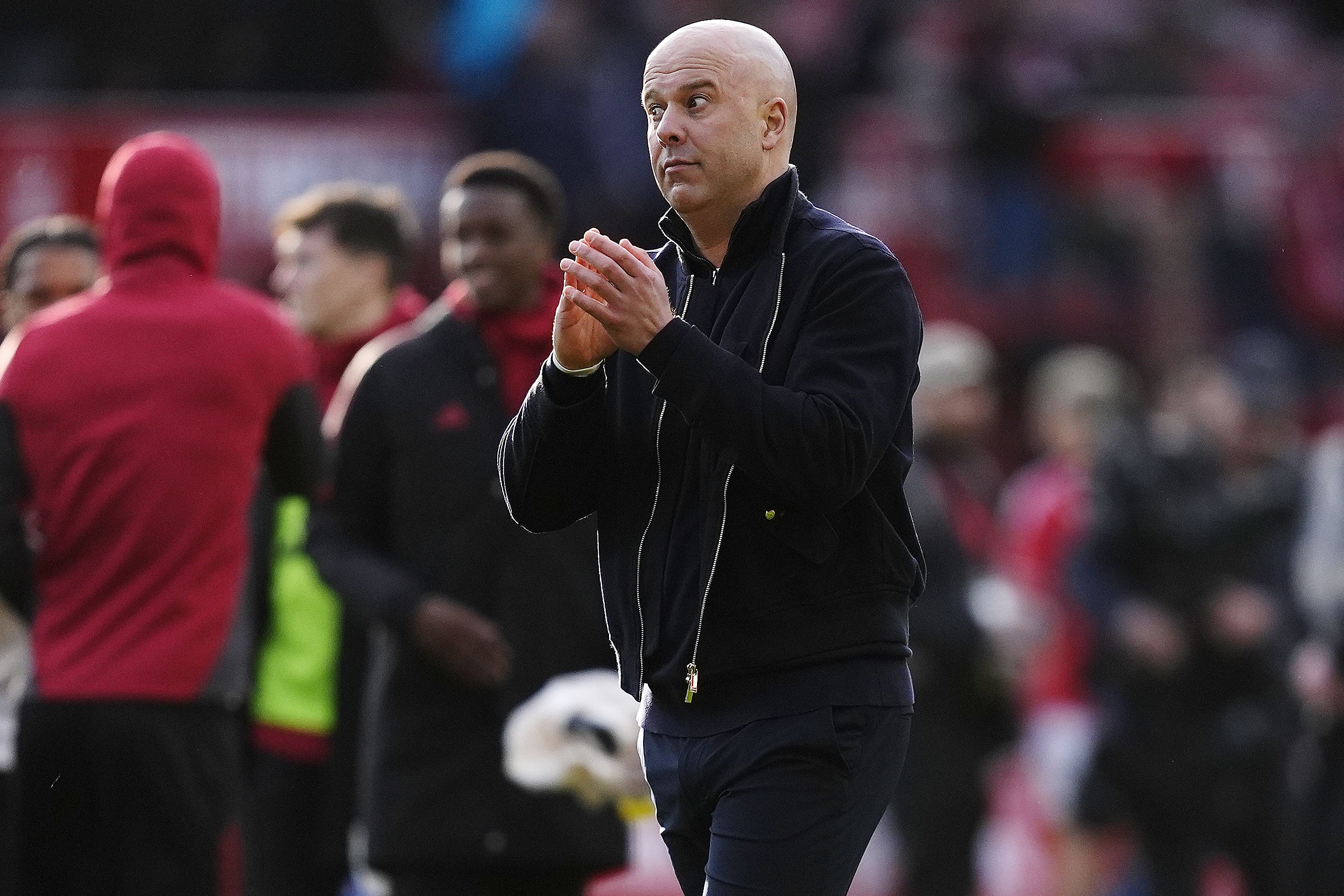 Arne Slot accepted Liverpool were fortunate to beat Nottingham Forest (Nick Potts/PA)