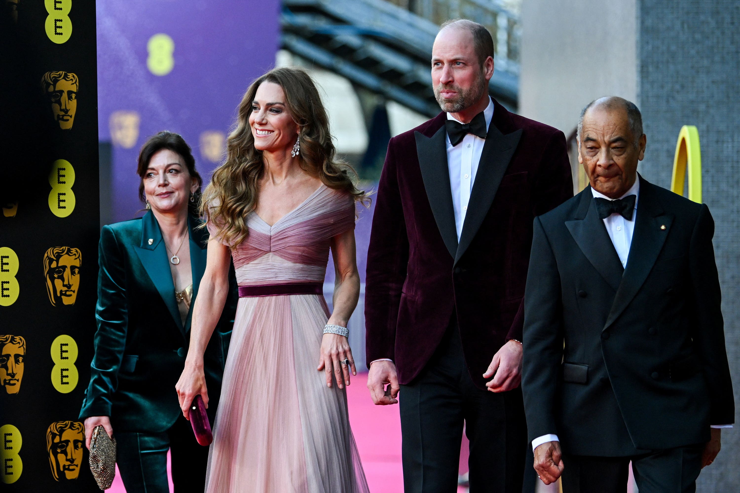 The Prince and Princess of Wales attended the Baftas
