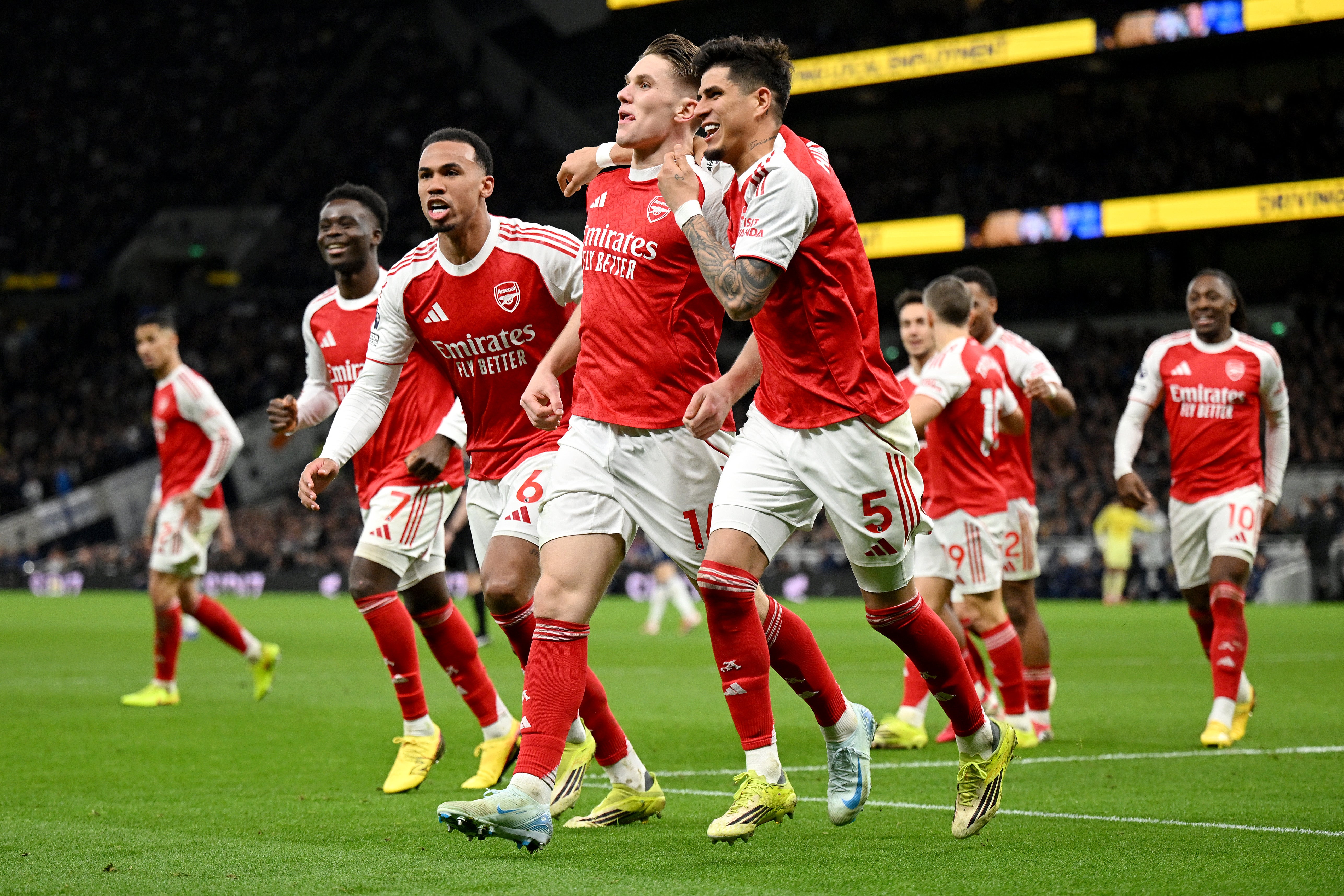 <p>Arsenal delivered a statement performance against their arch-rivals with an emphatic 4-1 win</p>