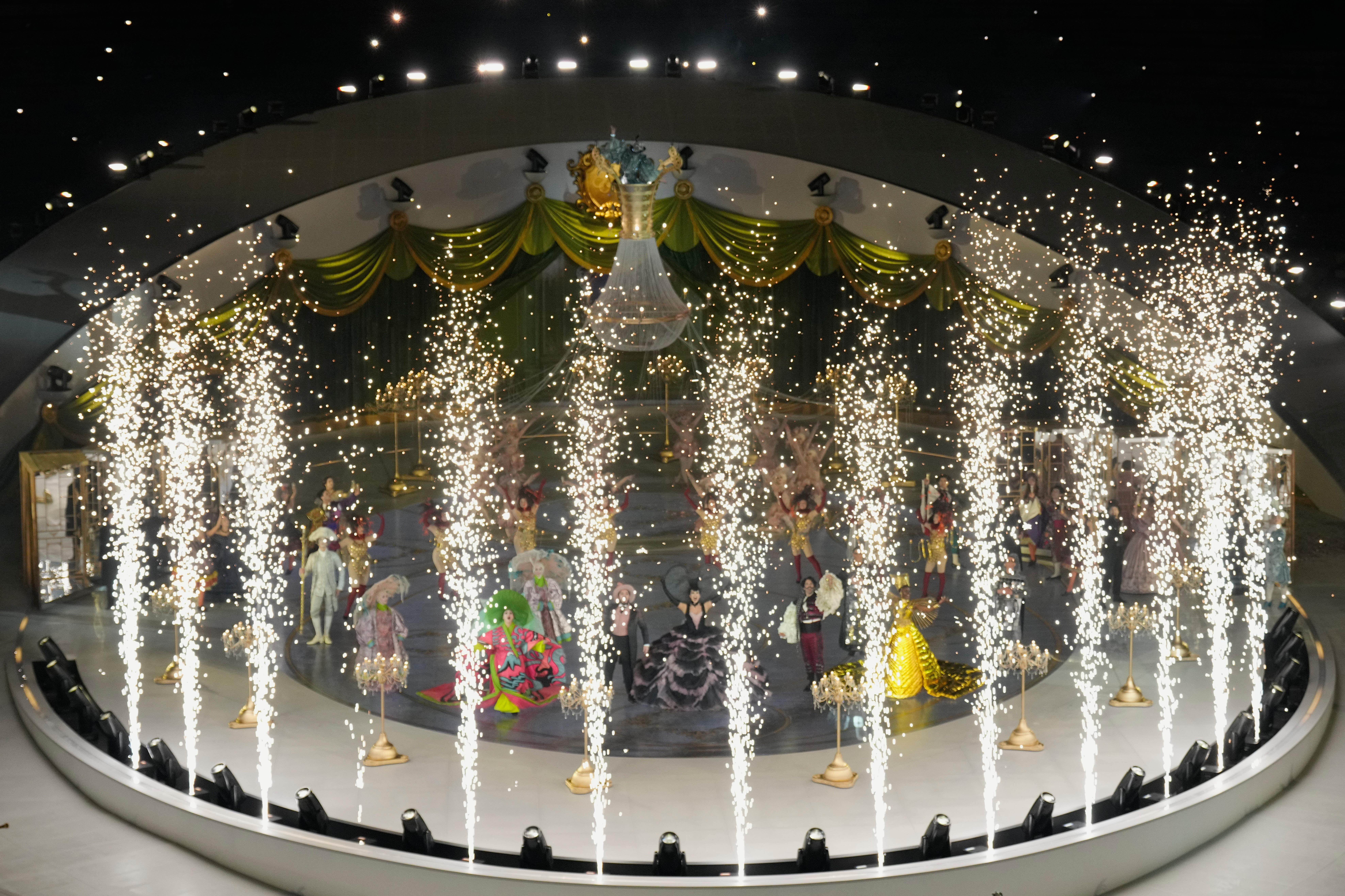 Verona staged a spectacular Winter Olympics closing ceremony (Bernat Armangue/AP)