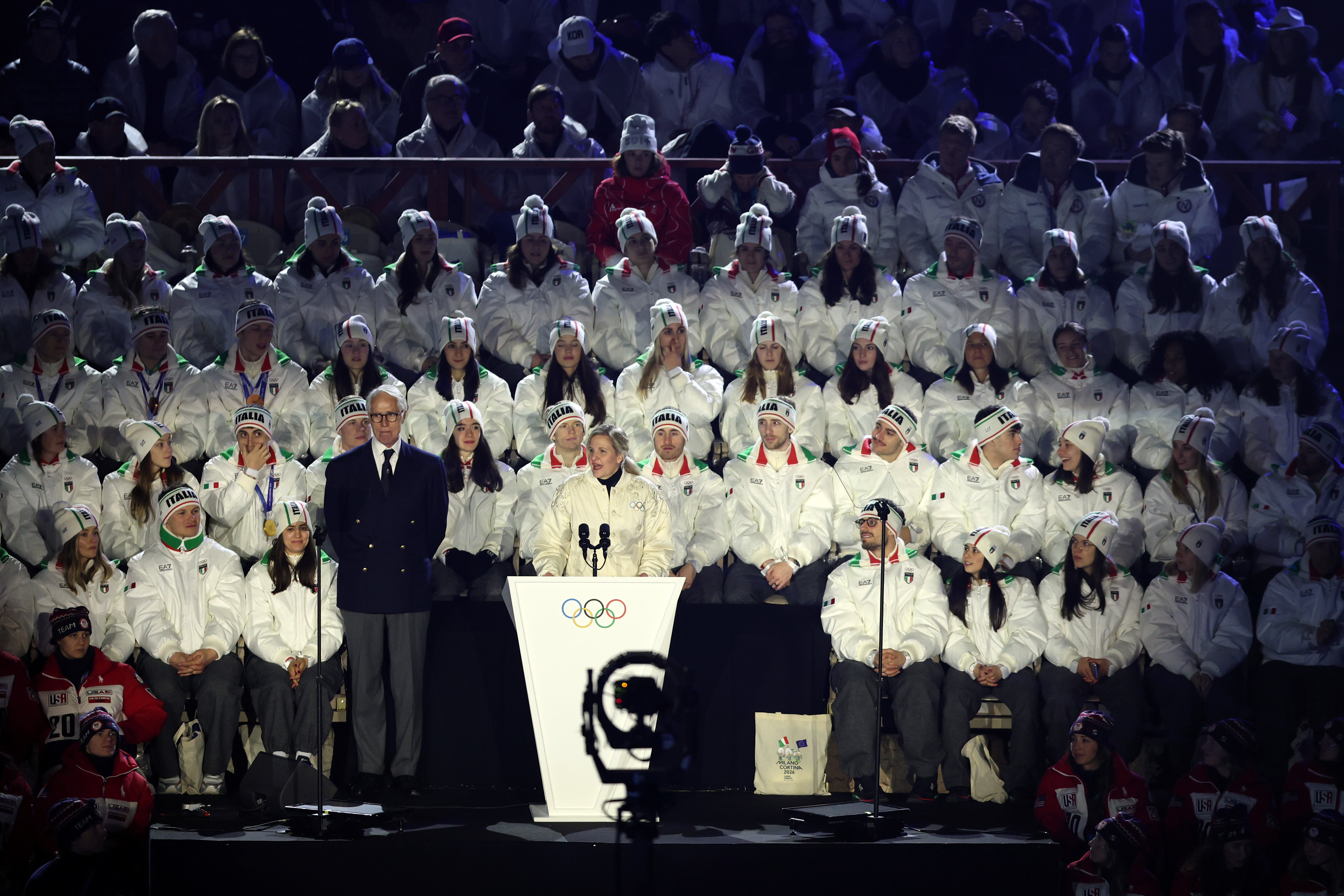 <p>Italy concluded the Winter Olympics with a closing ceremony held in the ancient Verona Arena, celebrating art and sporting achievement</p>