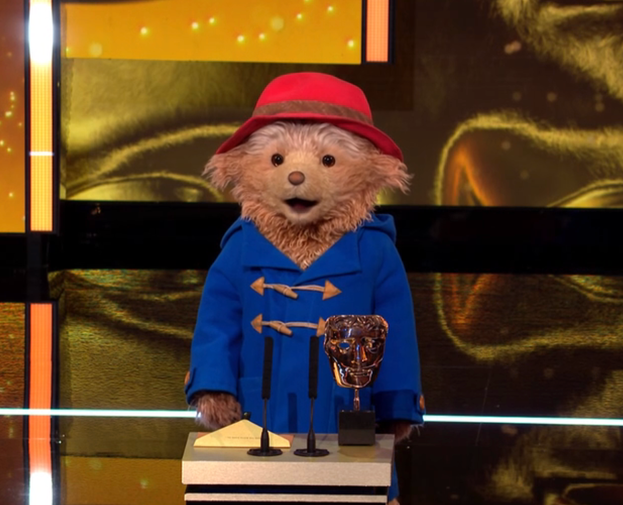 Paddington got marmalade all over the Bafta award