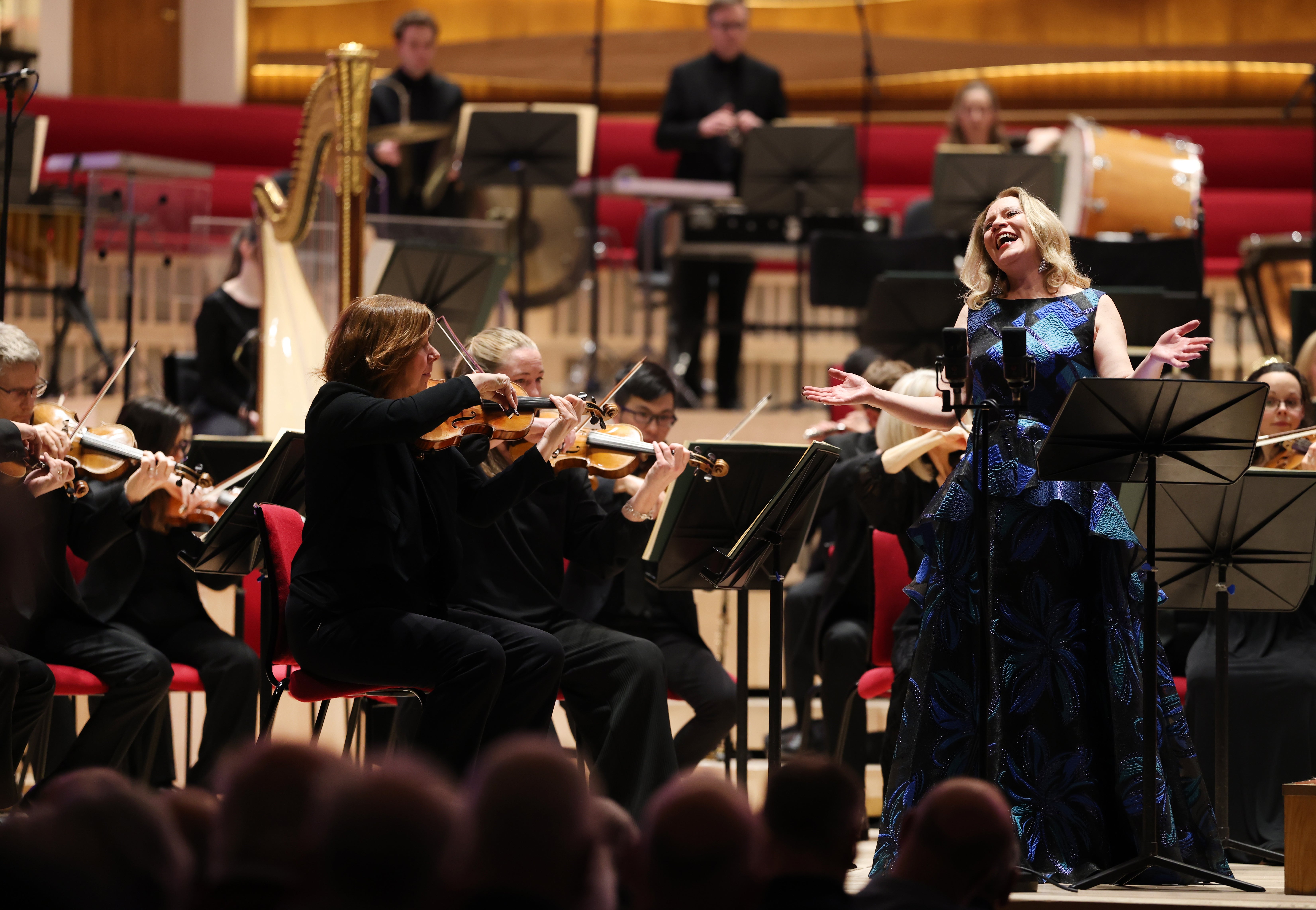Carolyn Sampson performs with the Royal Liverpool Philharmonic Orchestra