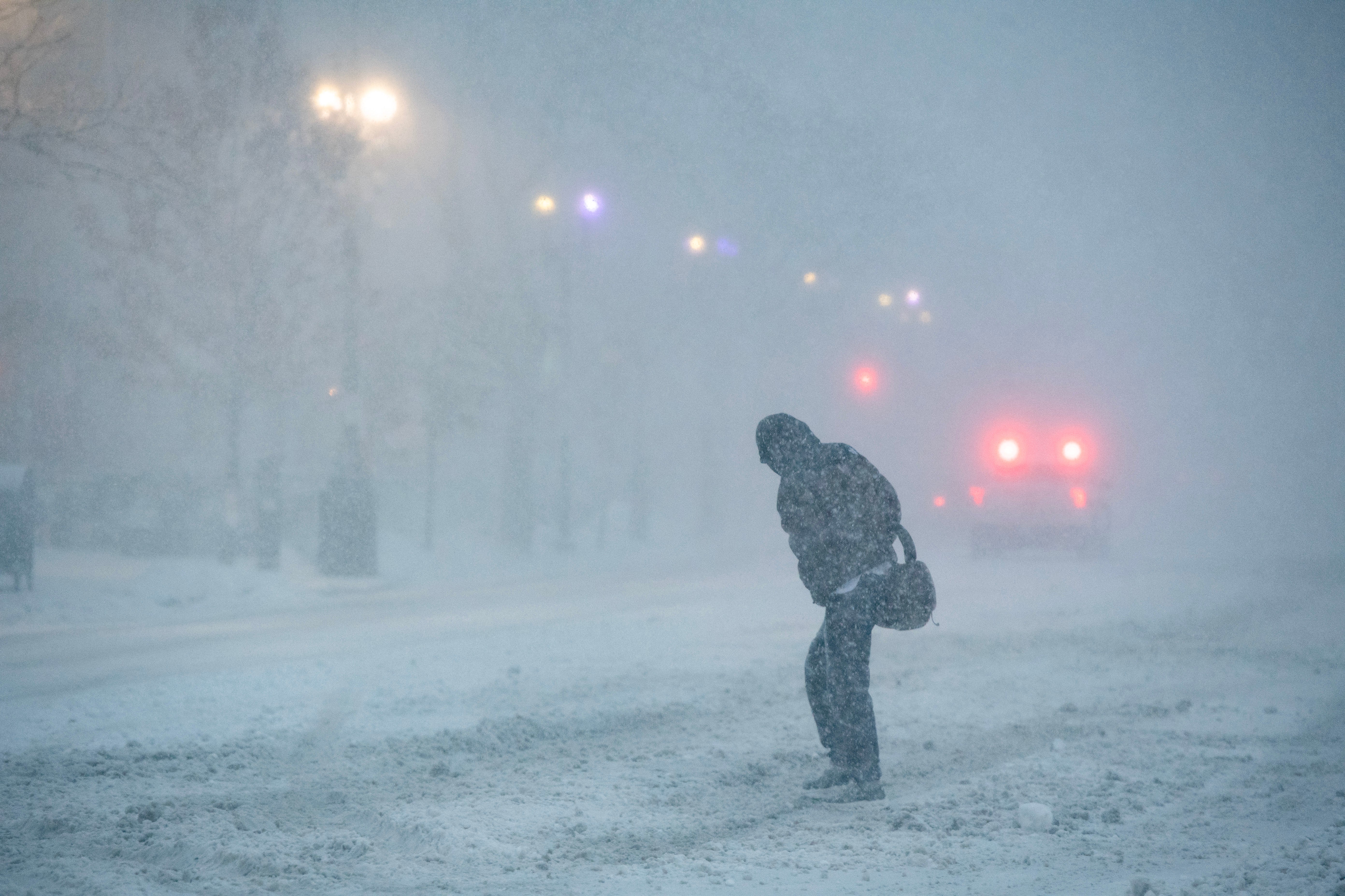Globe executives determined it wasn’t safe to deliver the paper as Boston faced blizzard conditions (Joseph Prezioso / AFP via Getty Images)