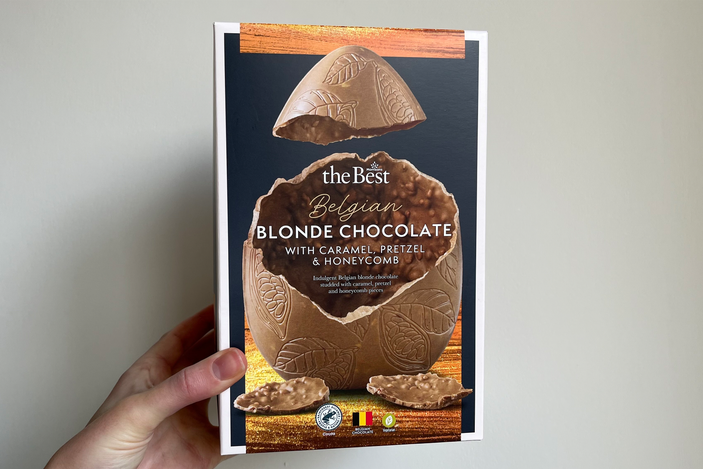 best Easter egg indybest review Morrisons the best Belgian blonde chocolate egg with caramel, pretzel and honeycomb
