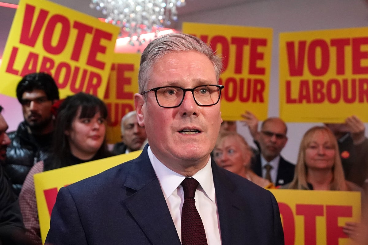 Starmer makes surprise visit at Gorton and Denton by-election in bid to save his premiership Starmer makes surprise visit at Gorton and Denton by-election in bid to save his premiership