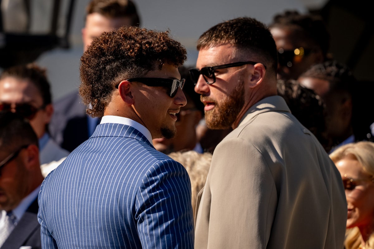 Travis Kelce and Patrick Mahomes sued for trademark infringement
