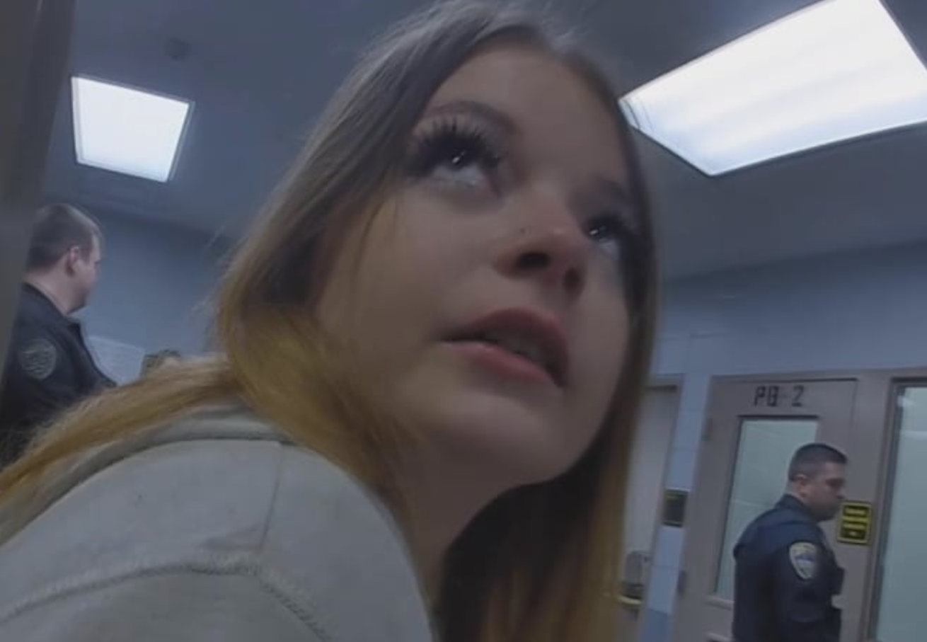 Teenage girl drunk on hand sanitizer broke prison holding cell window, police say