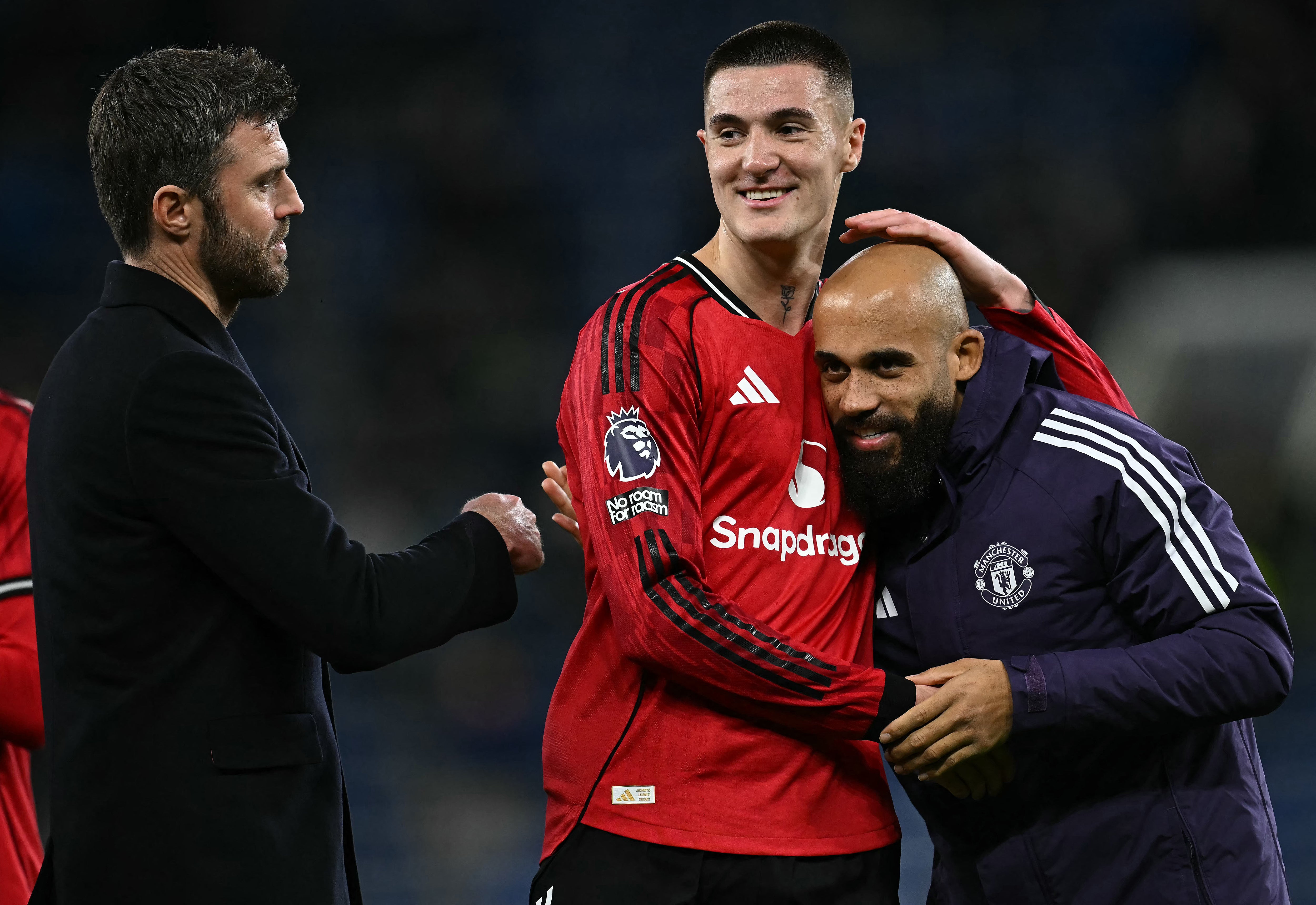 Michael Carrick hails Man United super-sub Benjamin Sesko after winning goal against Everton