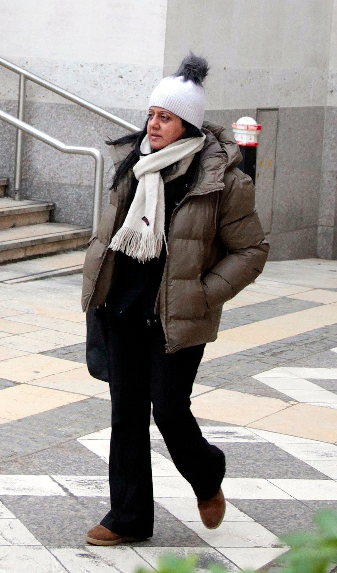 Safina Haleema outside court