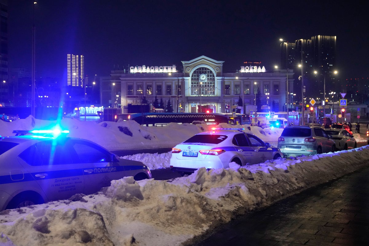 An attacker detonates an explosive device in Moscow, killing a police officer and himself