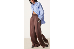 Adidas satin brown trousers