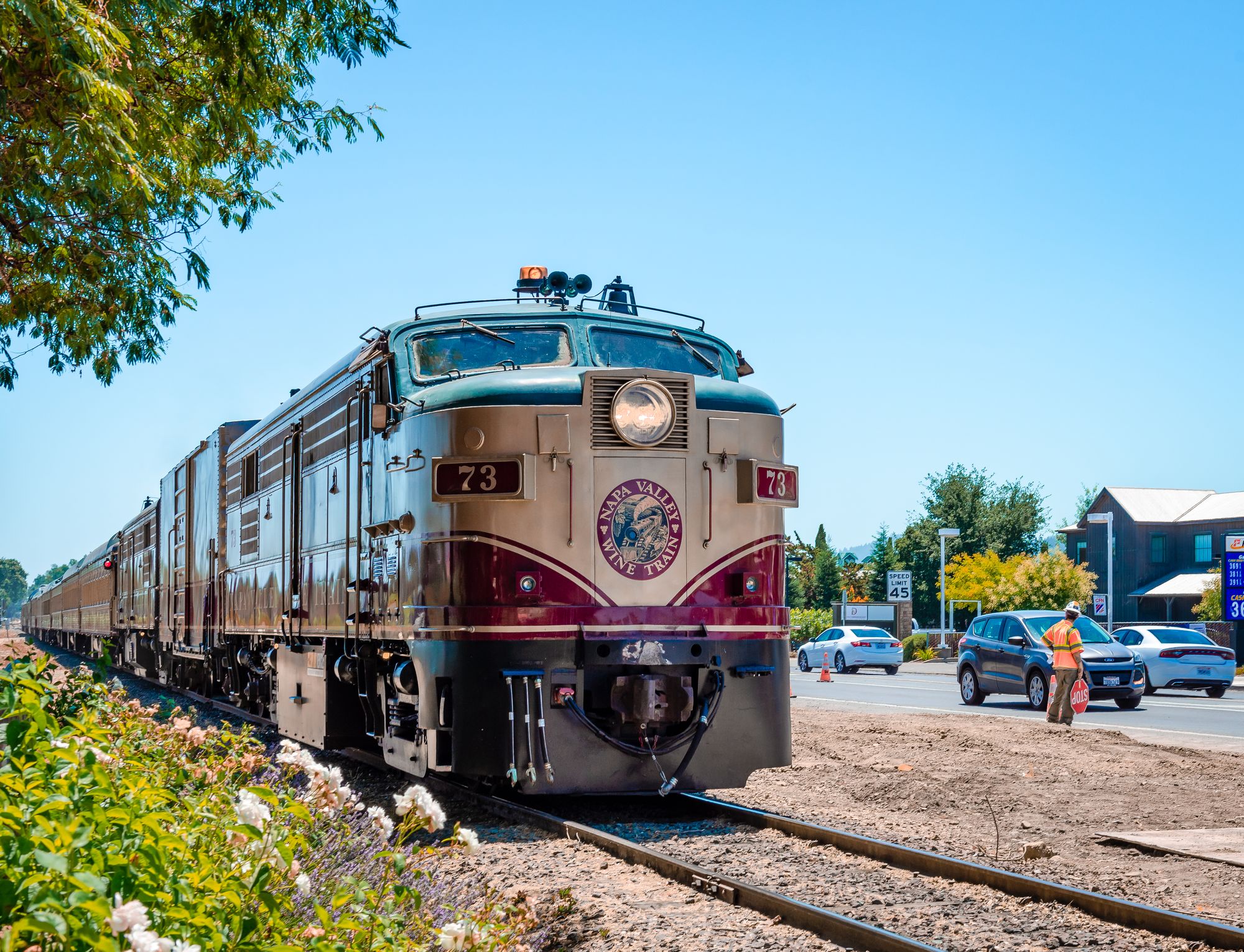 Ordering wine aboard the Napa Valley Wine Train isn’t mandatory — and you’ll be ensconced in luxury