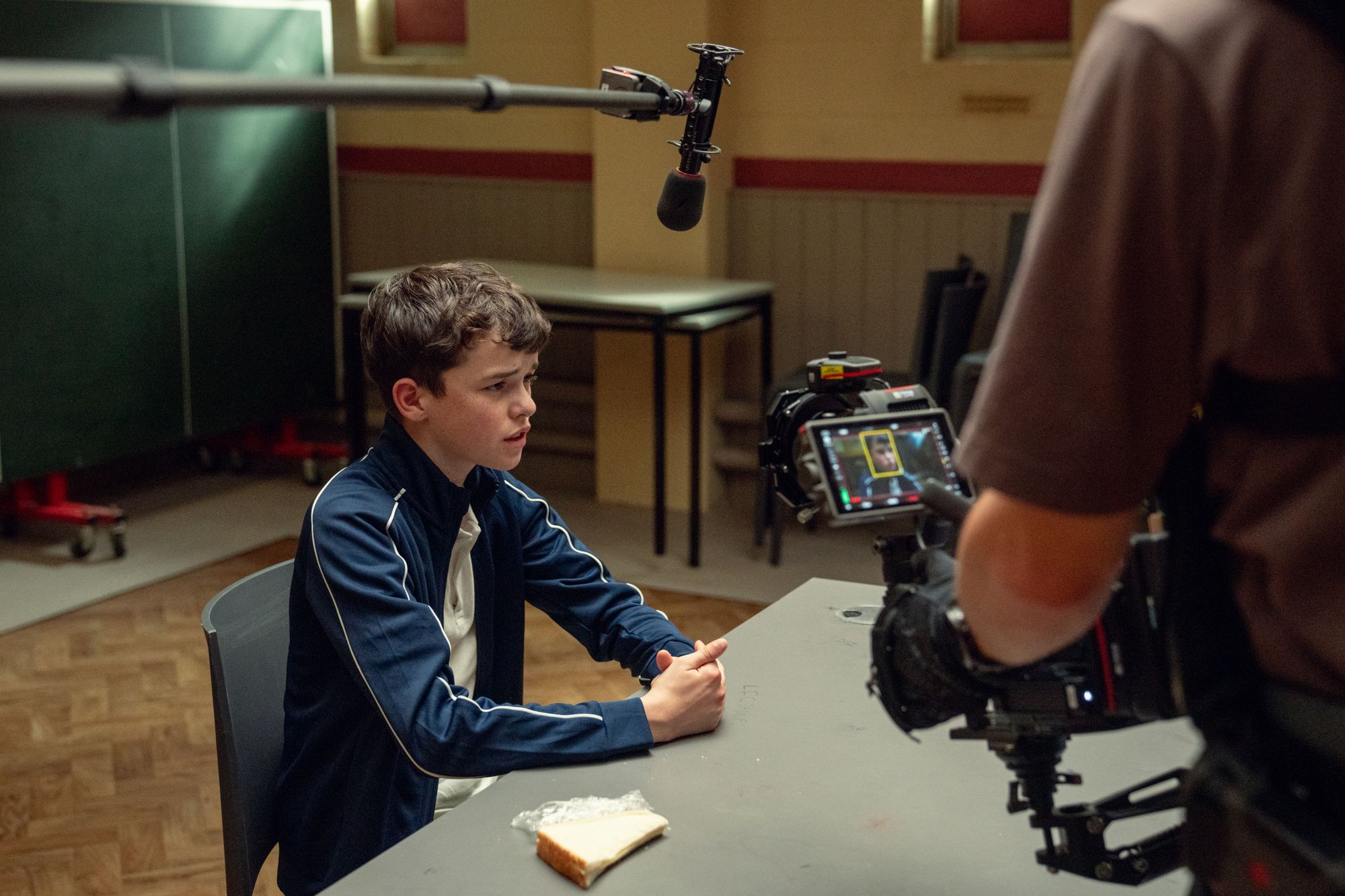 Owen Cooper filming ‘Adolescence (Netflix)
