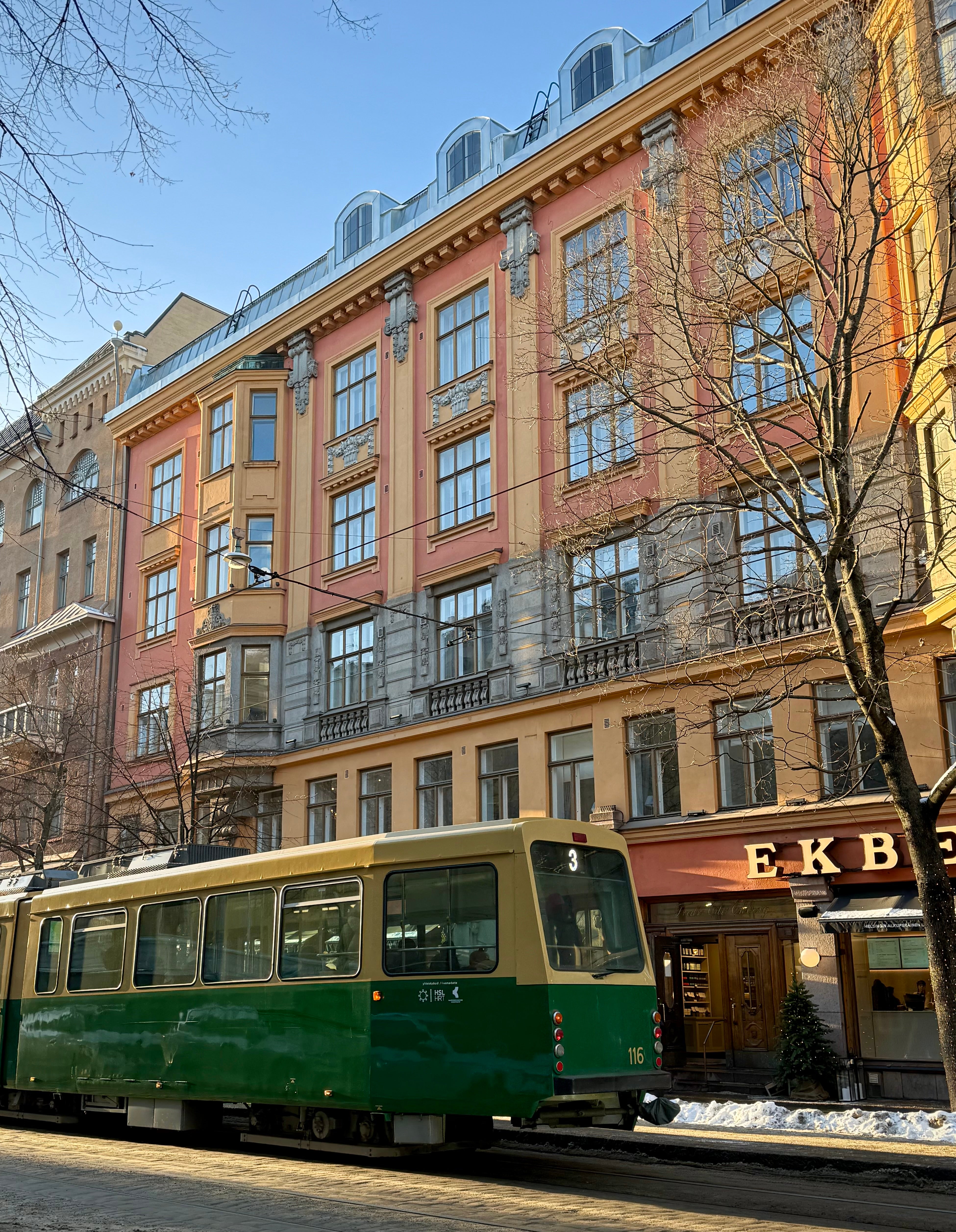 Helsinki is well-served by a tram system that is affordable and easy to use