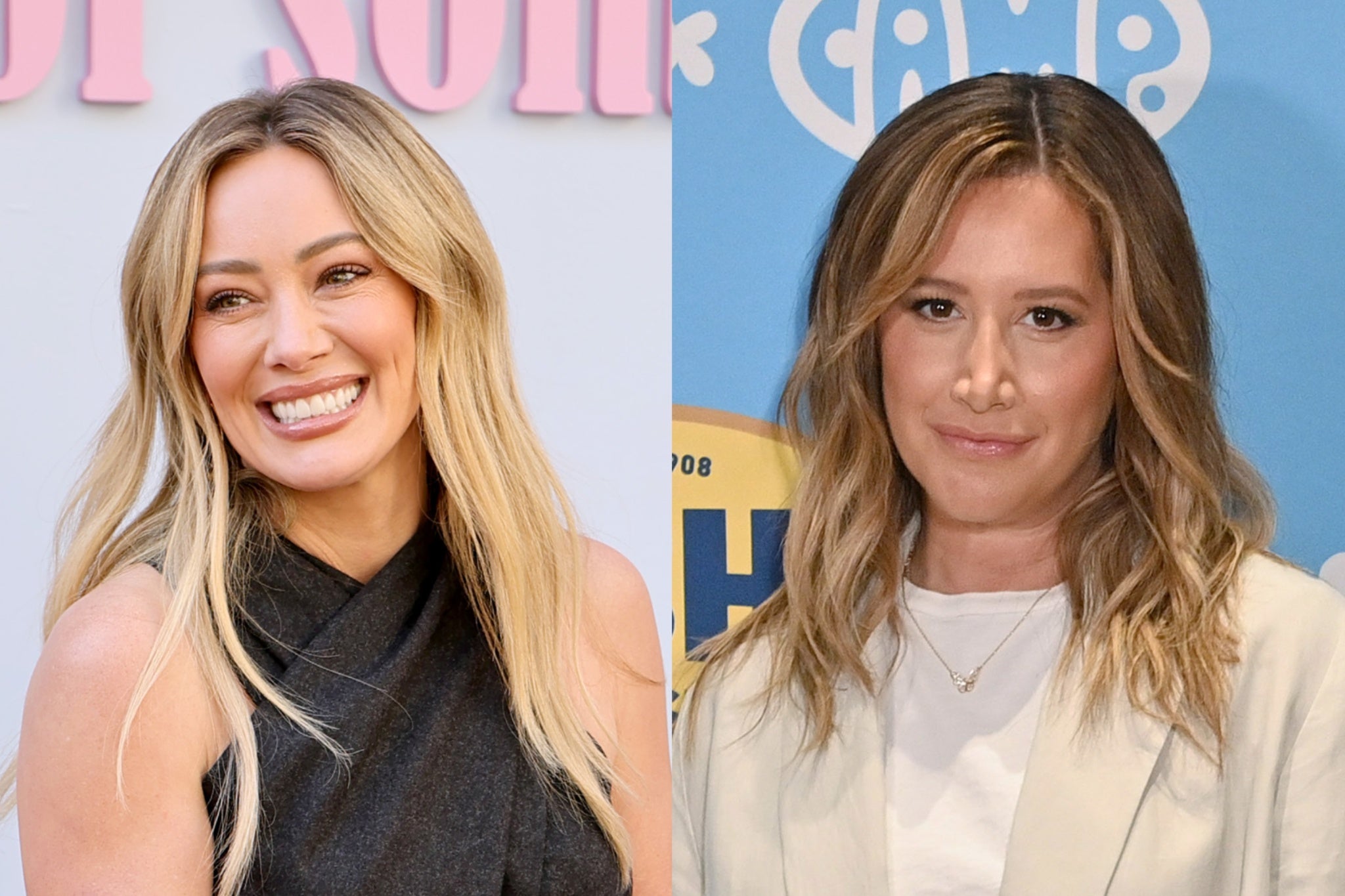 Hilary Duff (left) has responded after being rumored to be part of the ‘toxic’ mom group described in an essay by Ashley Tisdale French (right)