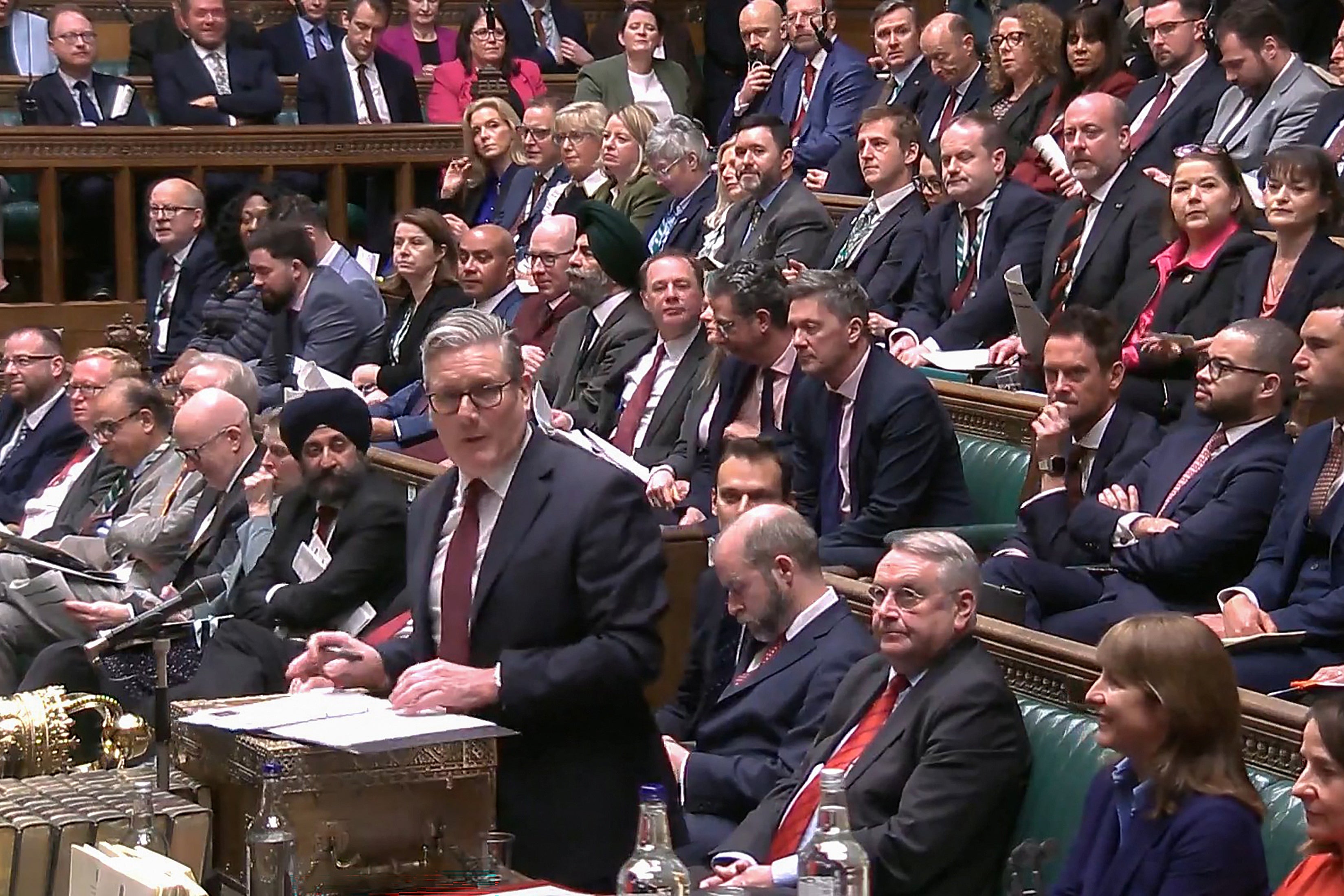Keir Starmer in the House of Commons on Wednesday