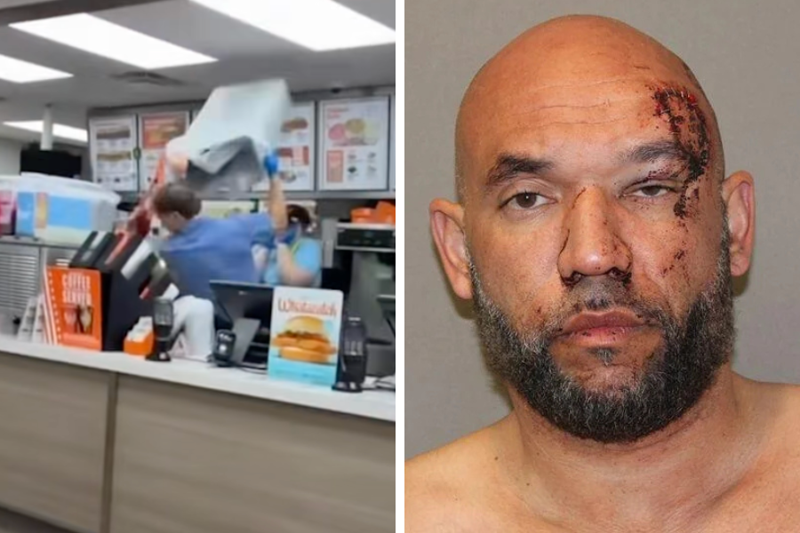 Moment Whataburger staff uses trash can to fend off attacker in viral video – UK Times