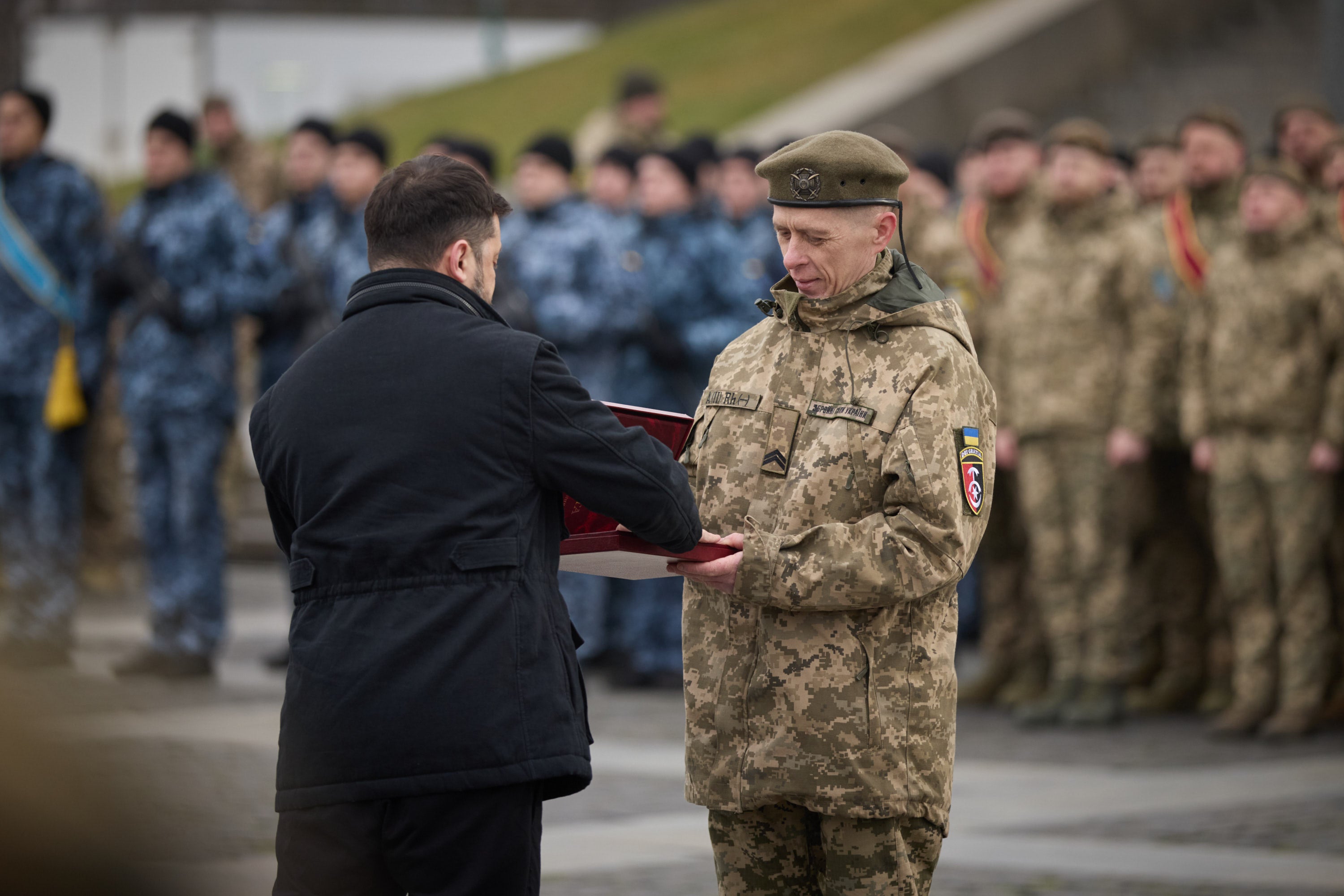 Tyshchenko receives the Hero of Ukraine award, for his efforts on the front line
