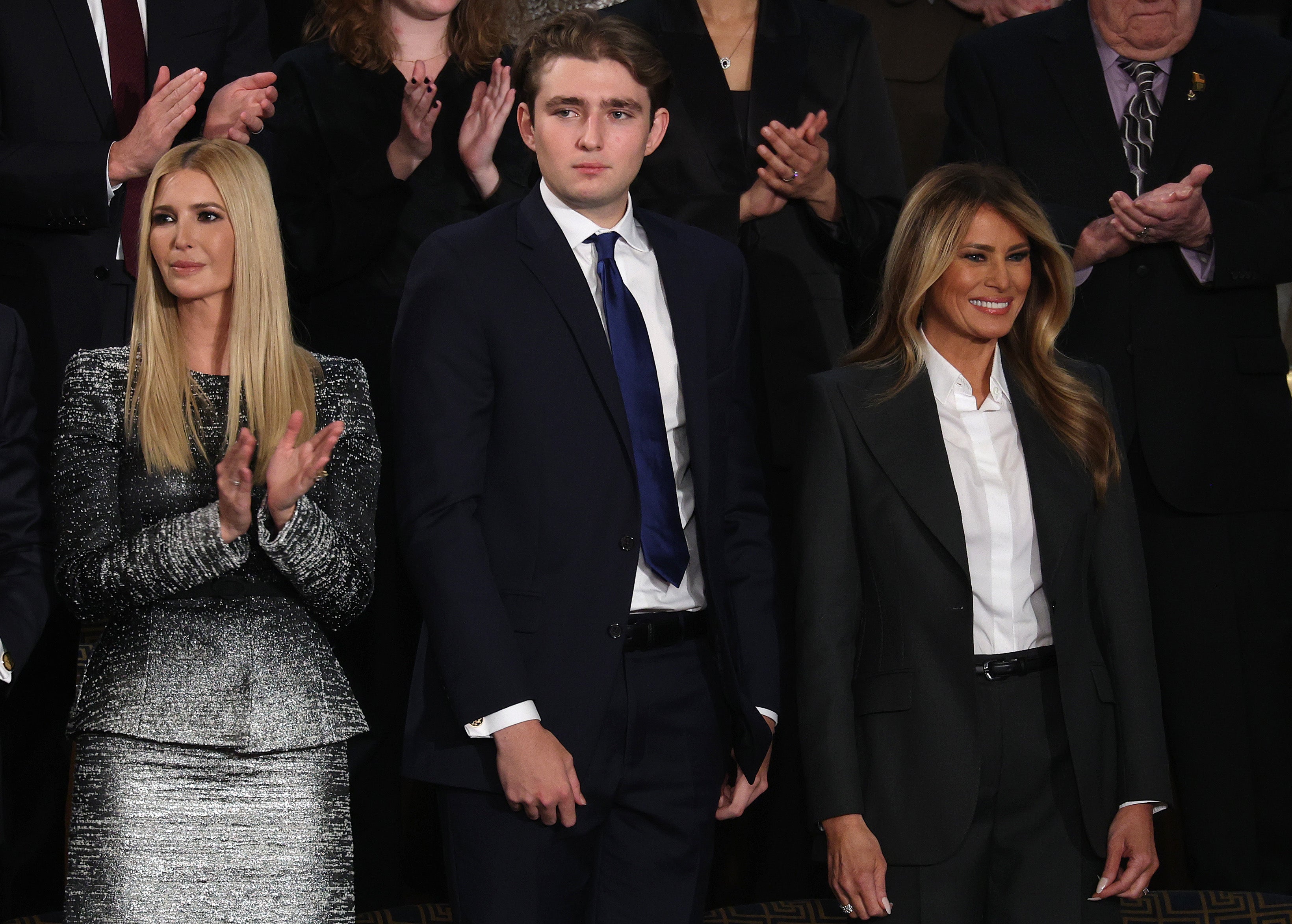 President Trump has previously joked about his son’s height, claiming that his stature came from eating his mother-in-law’s food