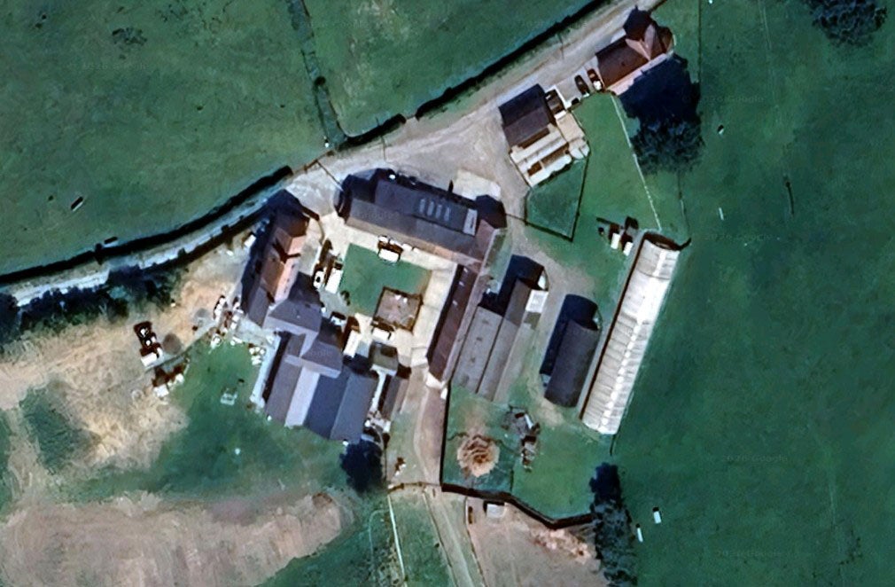 Aerial footage shows dispute between Peter and Kelly Leonard and their neighbor Muriel Whiston at Fenemere, near Shrewsbury