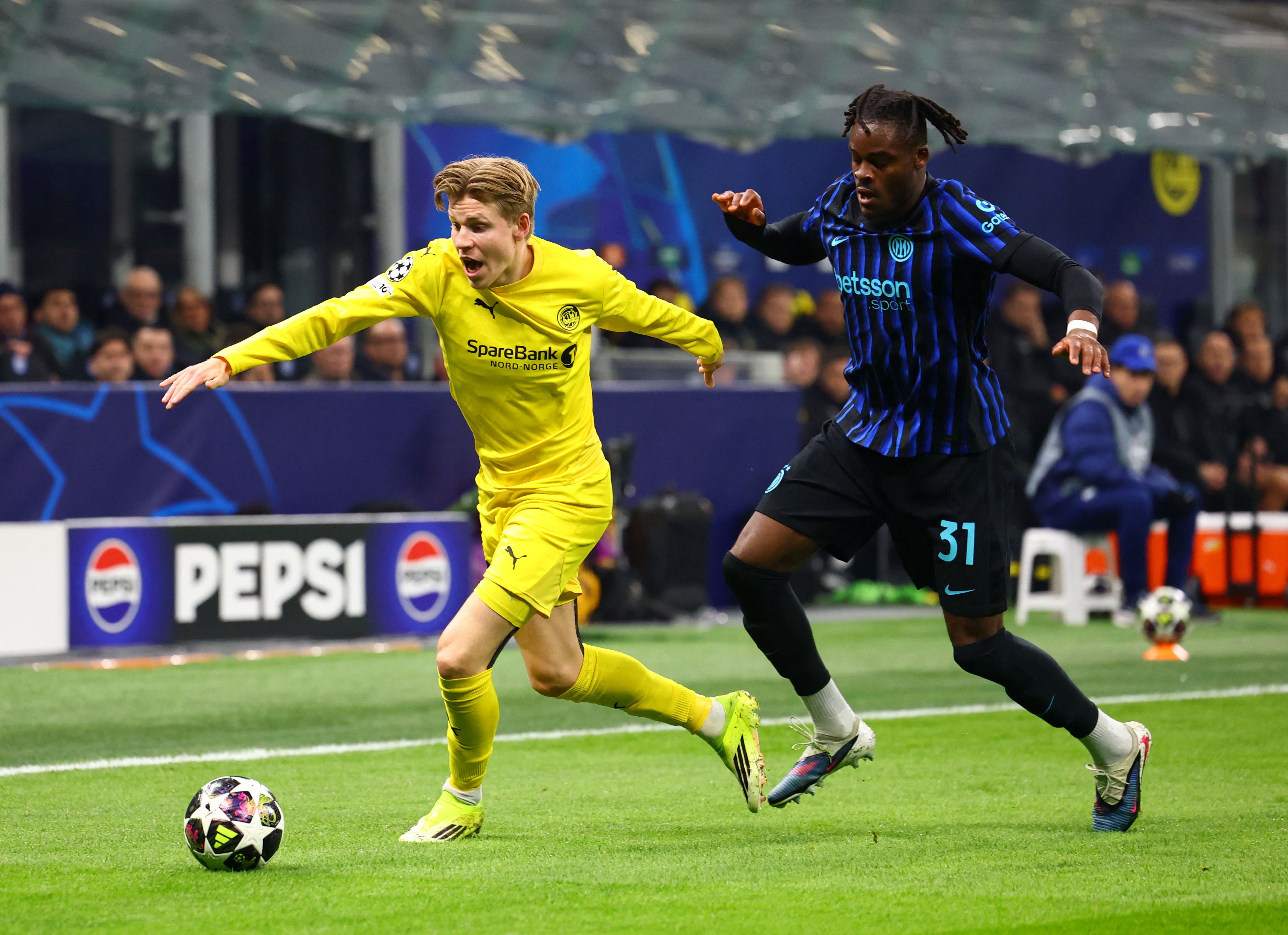 Jens Petter Hauge could not believe the result his team managed against Inter