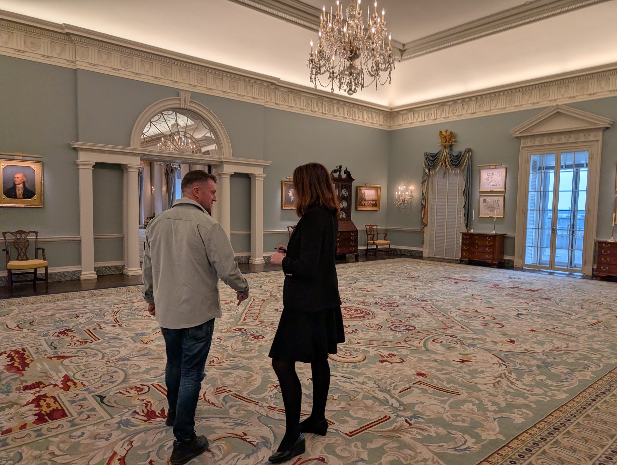 Robinson said he was in America making alliances and friendships