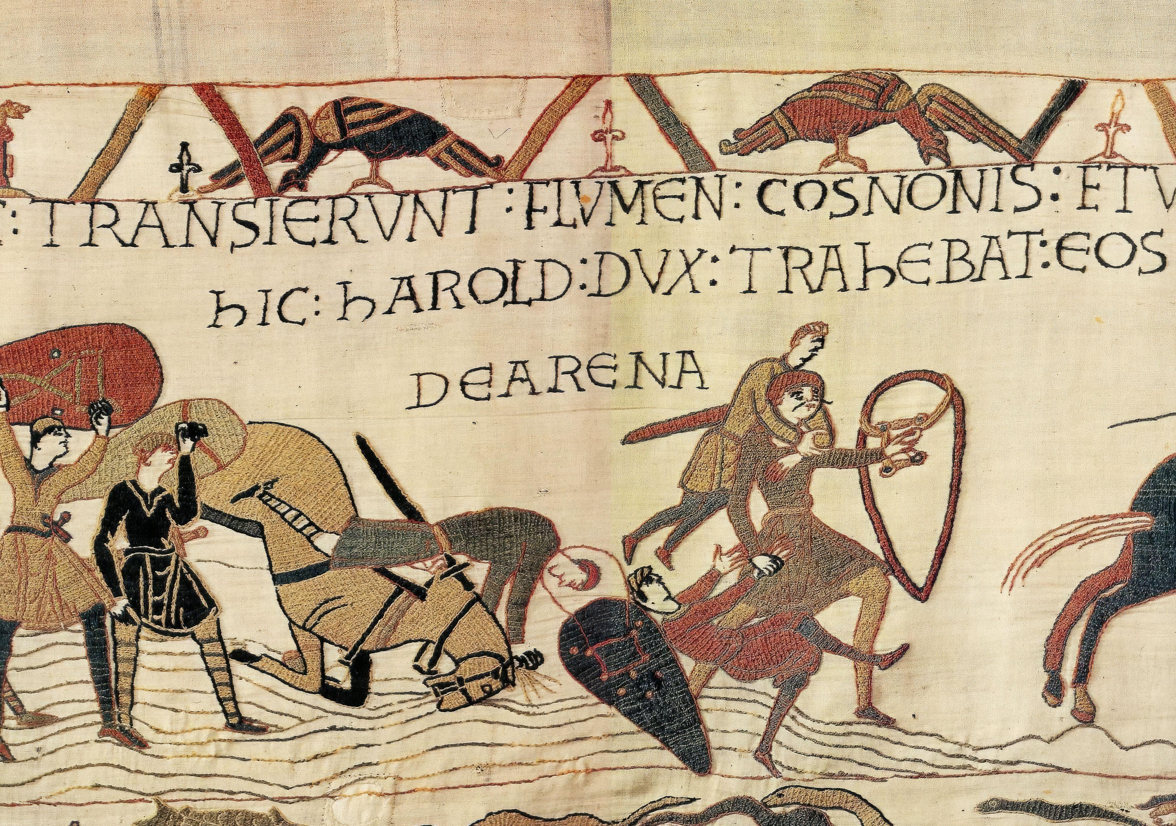 A detail from the Bayeux Tapestry