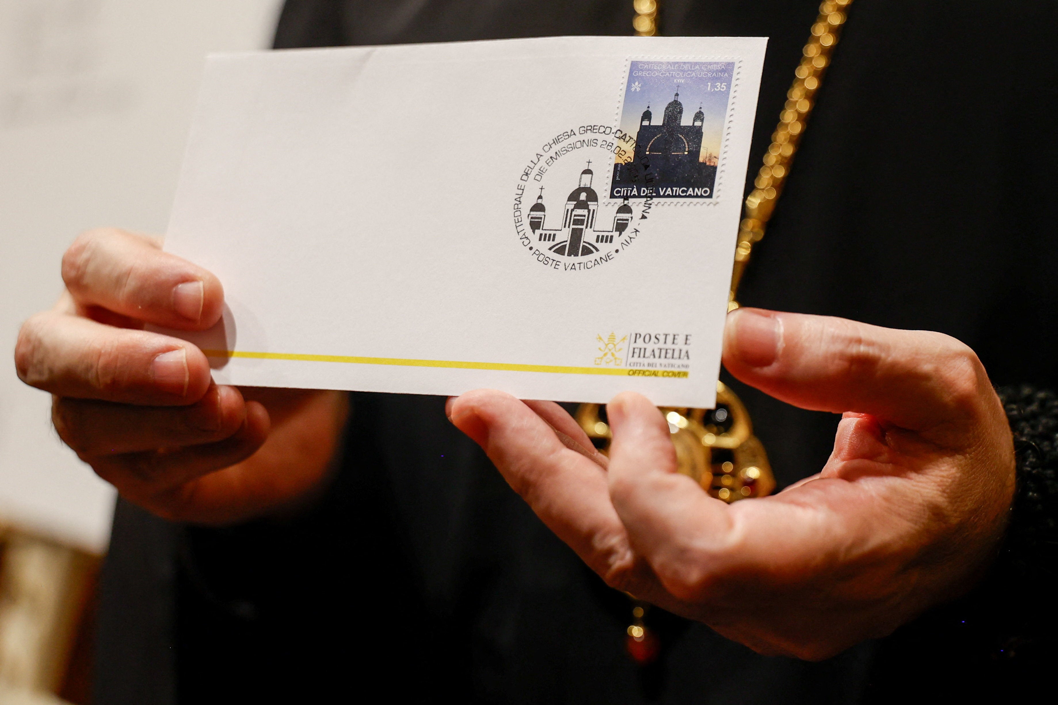 Vatican takes unusual political step with new Ukrainian stamp