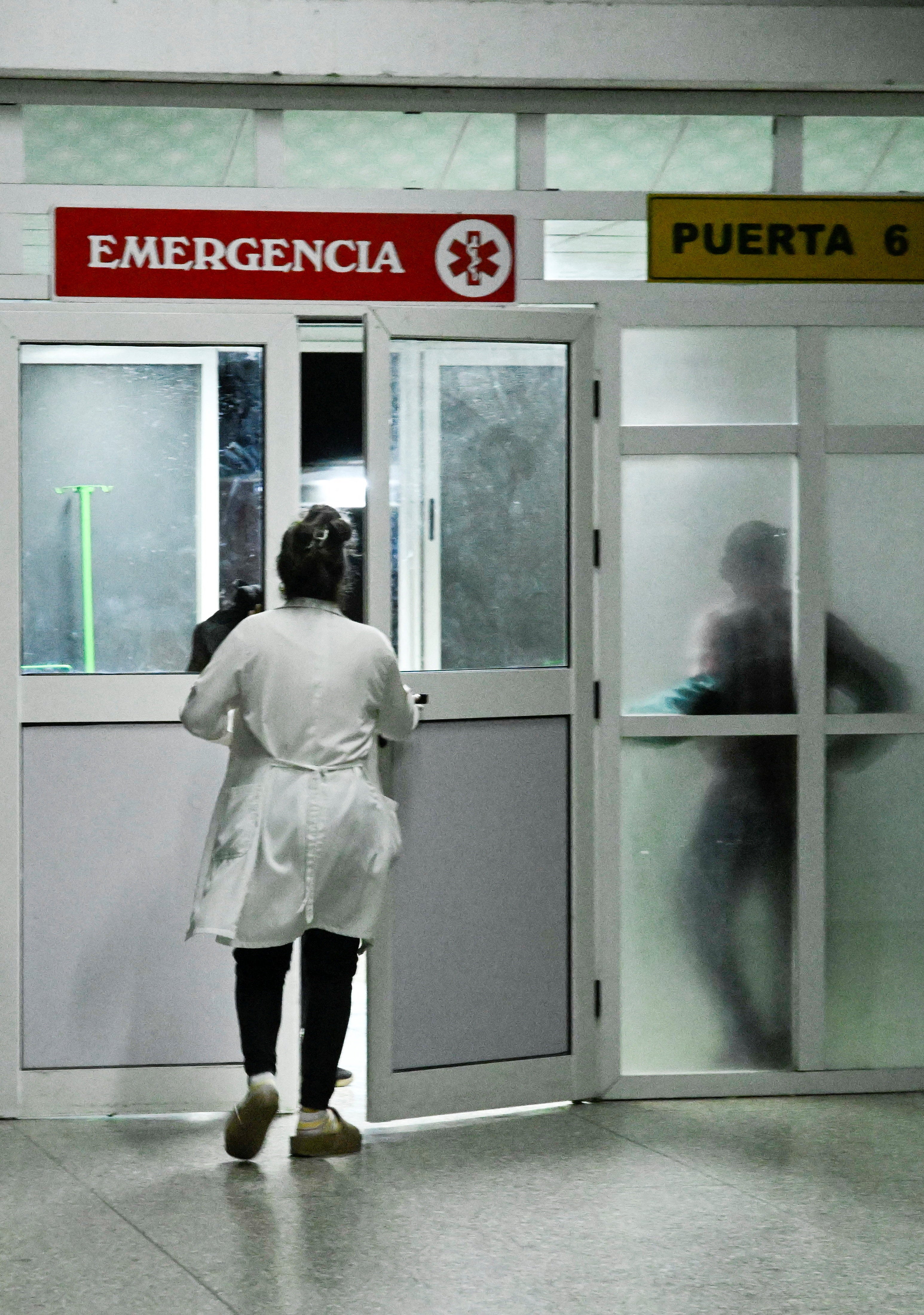 Medical staff at the Arnaldo Milian Castro hospital on Thursday