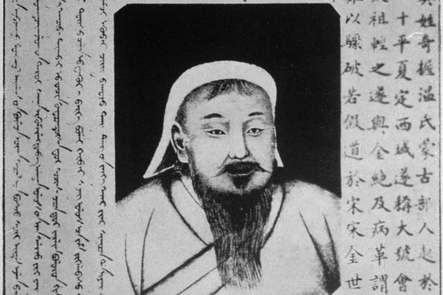 <p>El conquistador mongol Gengis Kan</p>