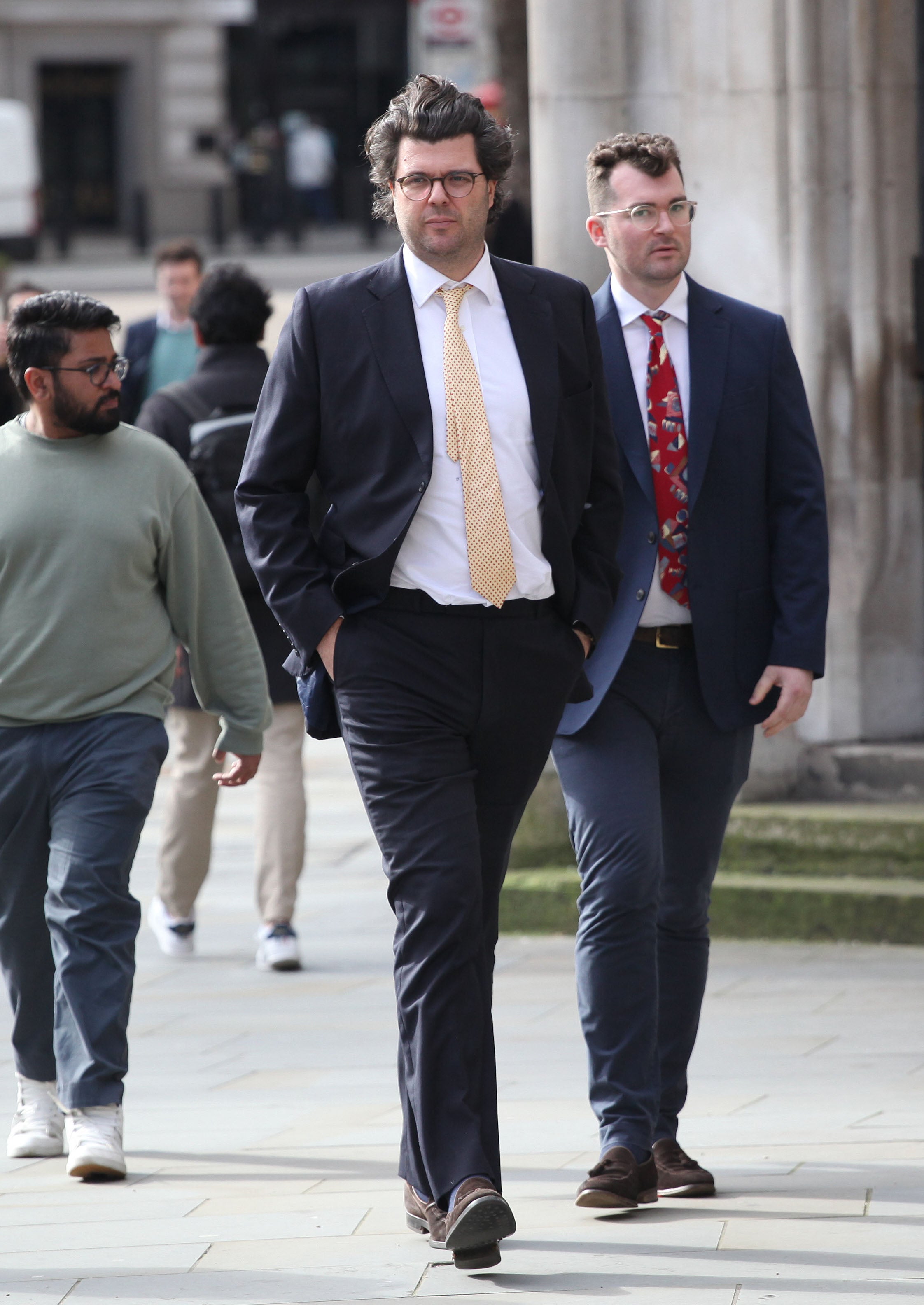 Barnes Thomas outside Court of Appeal after hearing in falcons neighbours row