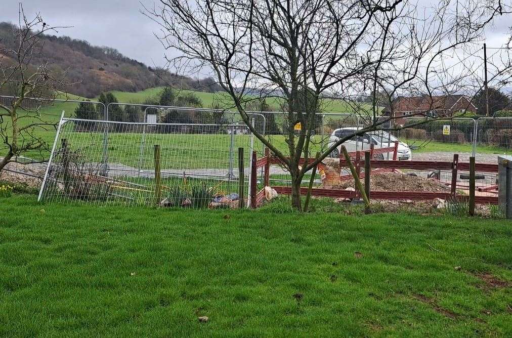 Security vehicles now patrol the site 24/7