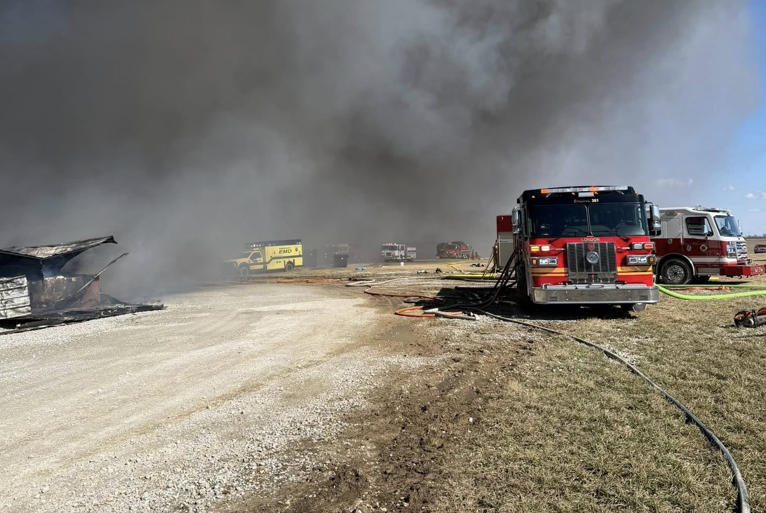 6,000 pigs killed after being trapped in barn during wind-fueled fire at Ohio farm